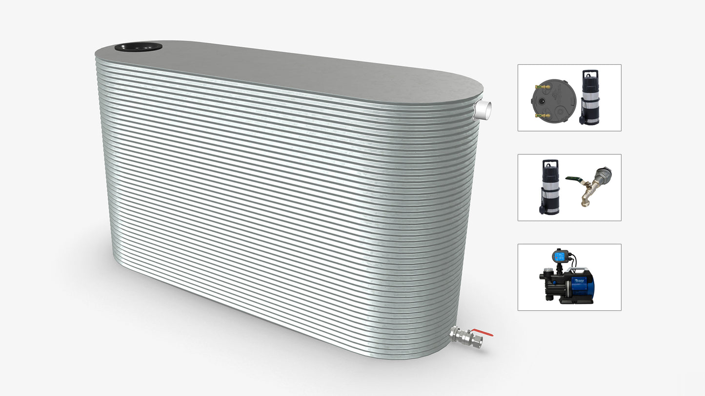10000 Litre Slimline Water Tank With Pump Bundle Product Image
