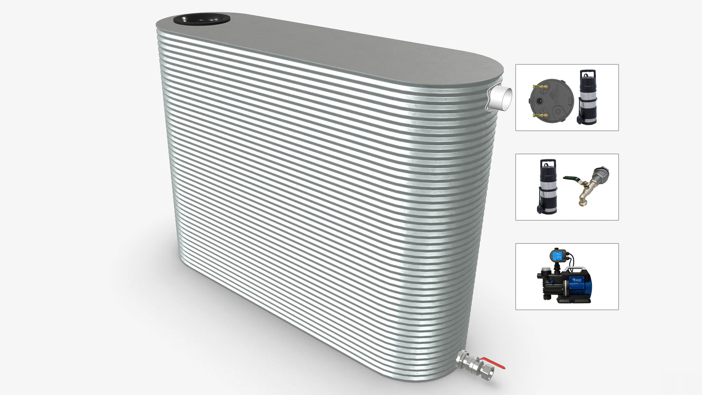 3000 Litre Slimline Water Tank With Pump Bundle Product Image