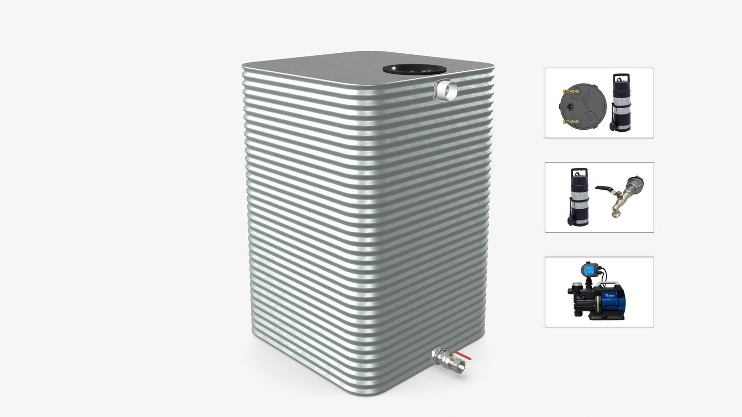 3000 Litre Square Water Tank With Pump Bundle Product Image
