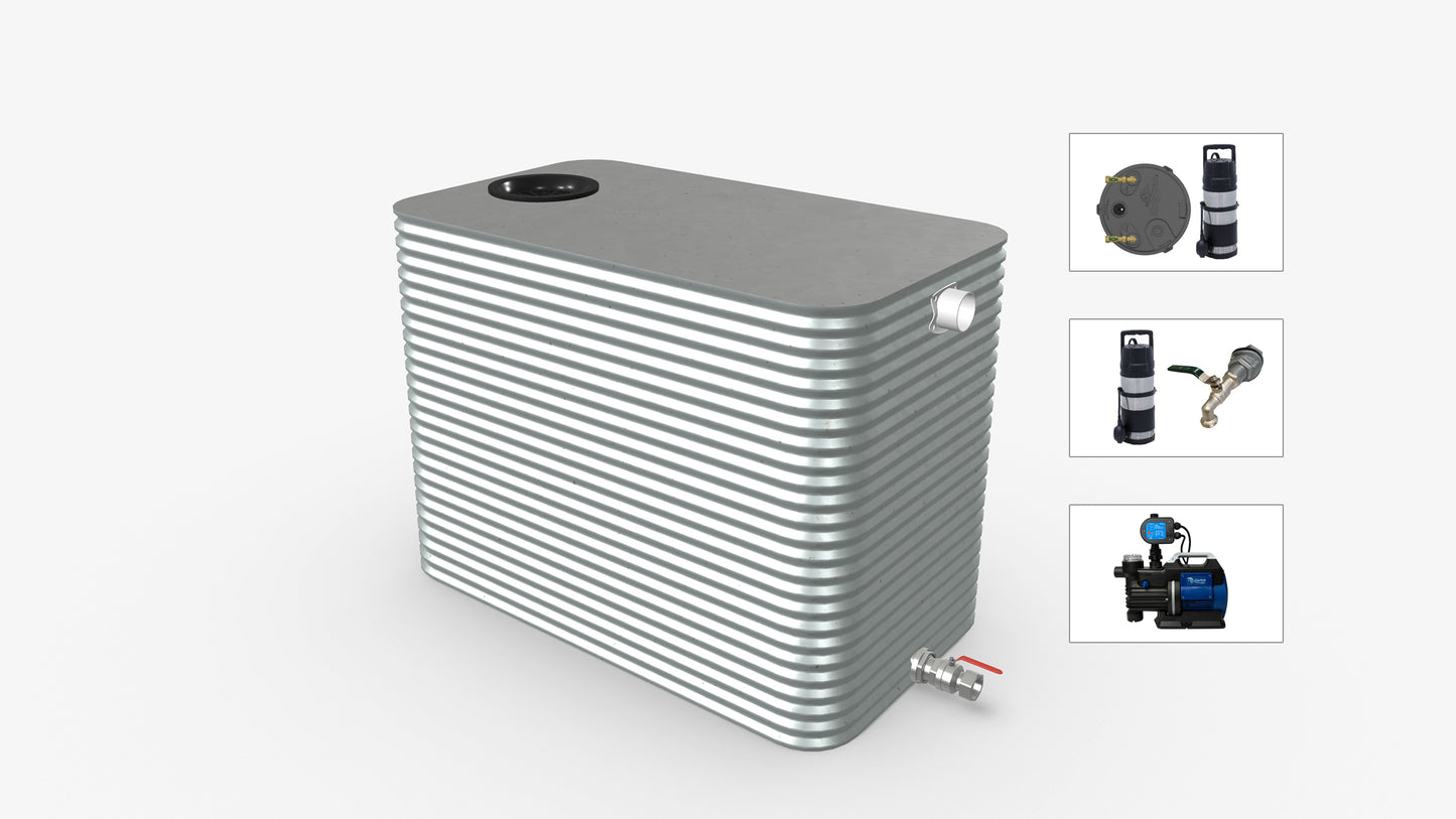 3000 Litre Squat Modline Water Tank With Pump Bundle Product Image
