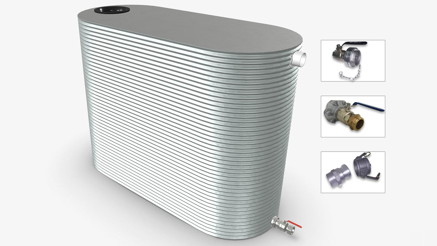 5000 Litre Slimline Fire Water Tank Product Image