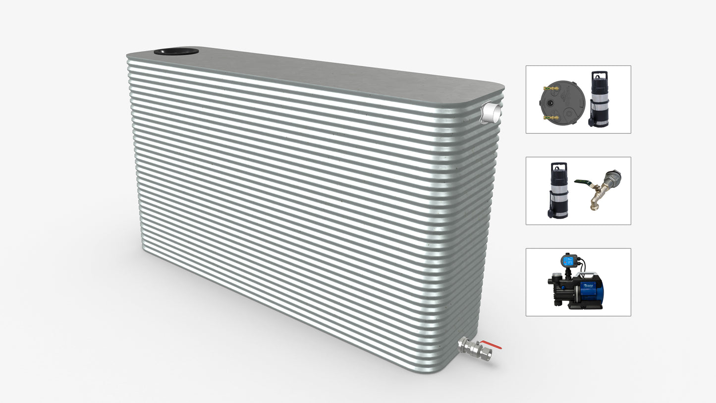 5000 Litre Skinny Modline Water Tank With Pump Bundle Product Image