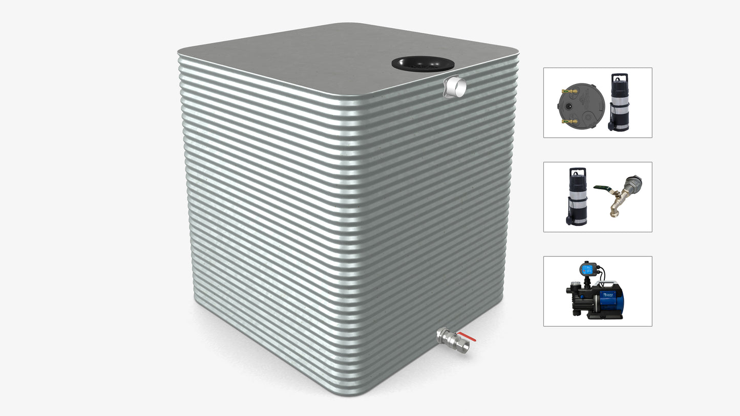 6000 Litre Square Water Tank With Pump Bundle Product Image