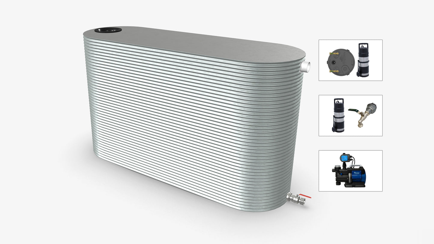 7000 Litre Slimline Water Tank With Pump Bundle Product Image