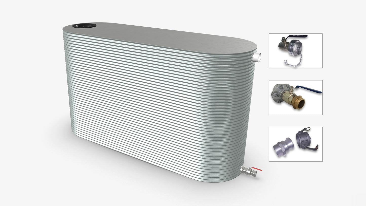 8000 Litre Slimline Fire Water Tank Product Image