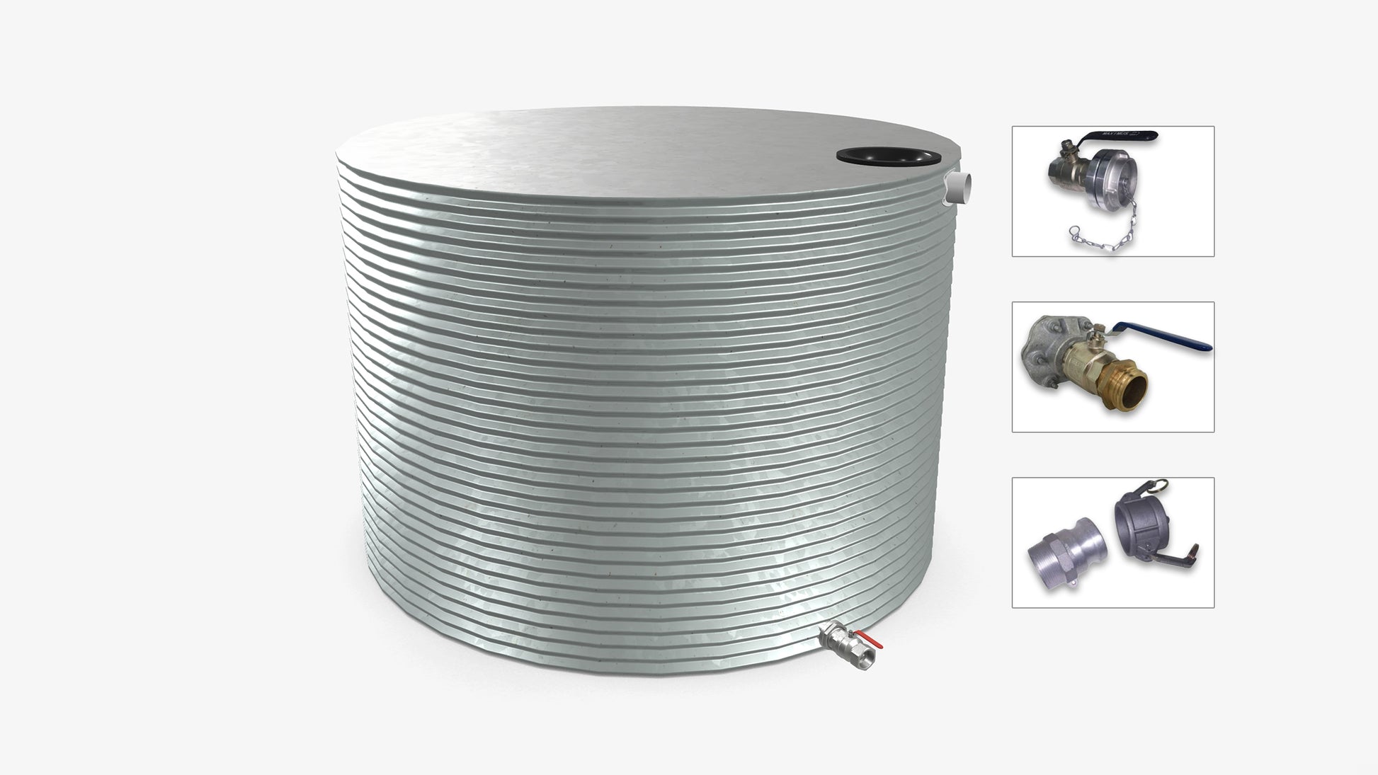 10000 Litre Round Fire Water Tank Product Image