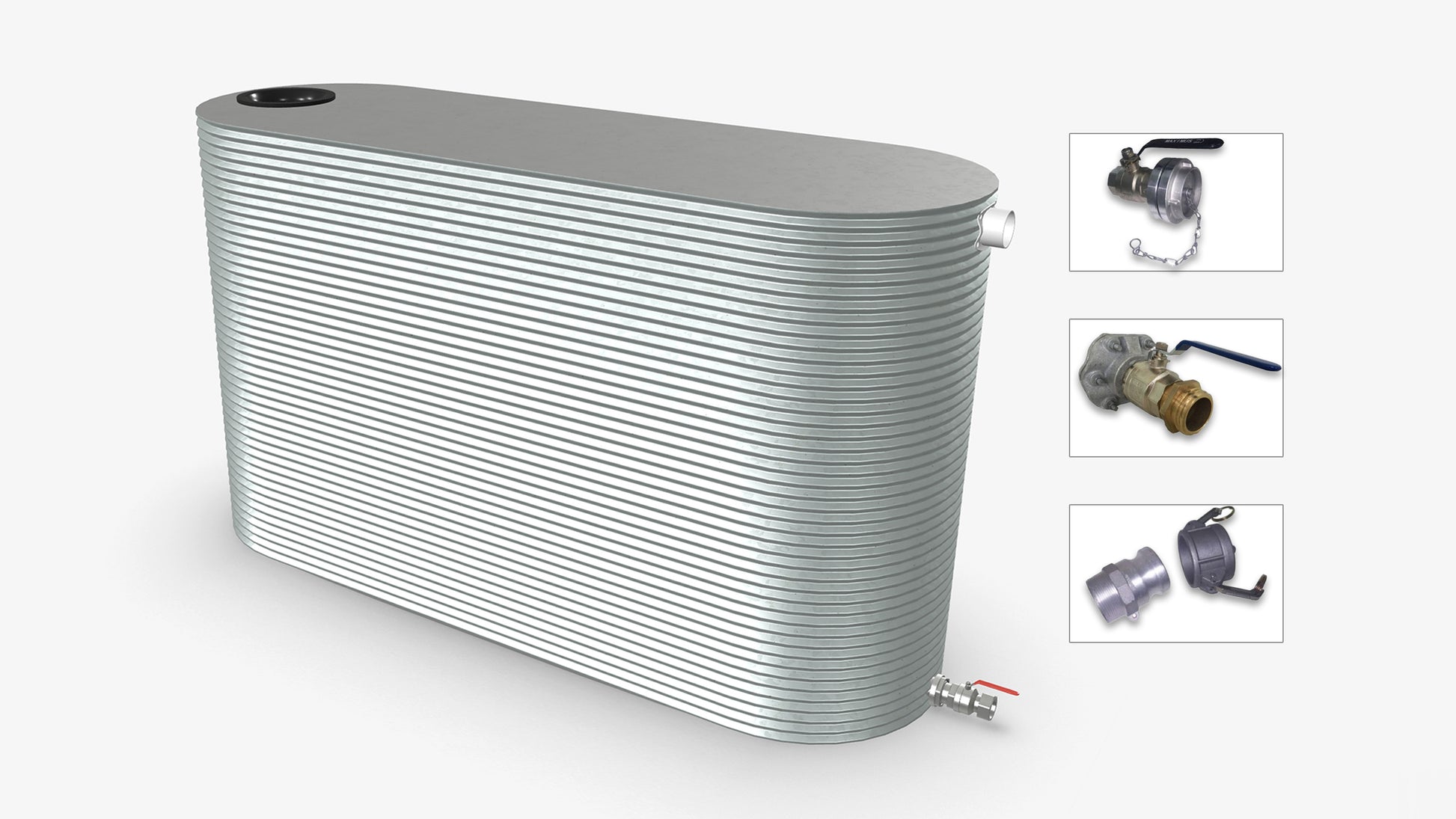 10000 Litre Slimline Fire Water Tank Product Image