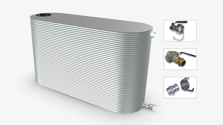 10000 Litre Slimline Fire Water Tank Product Image
