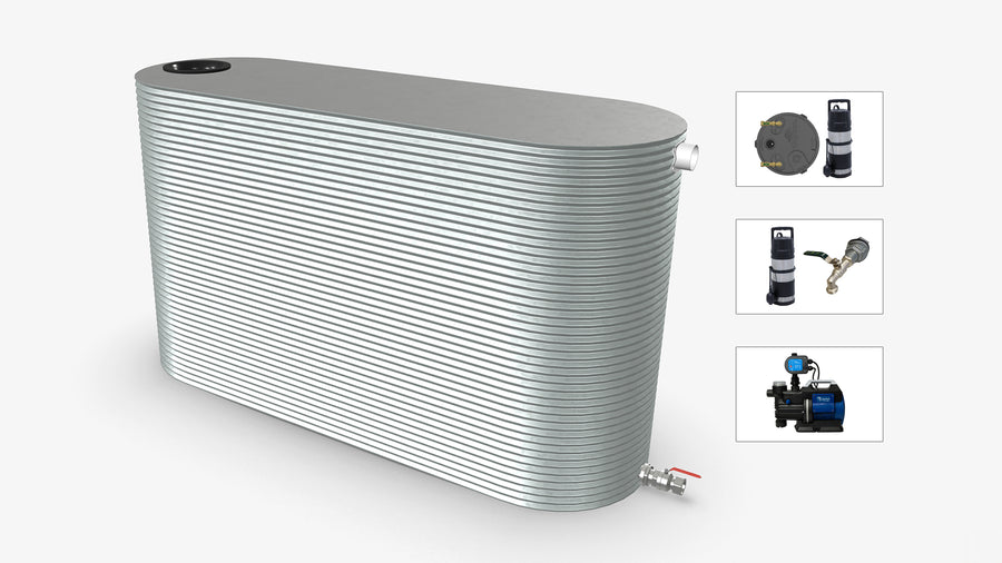 10000 Litre Slimline Water Tank With Pump Bundle Product Image
