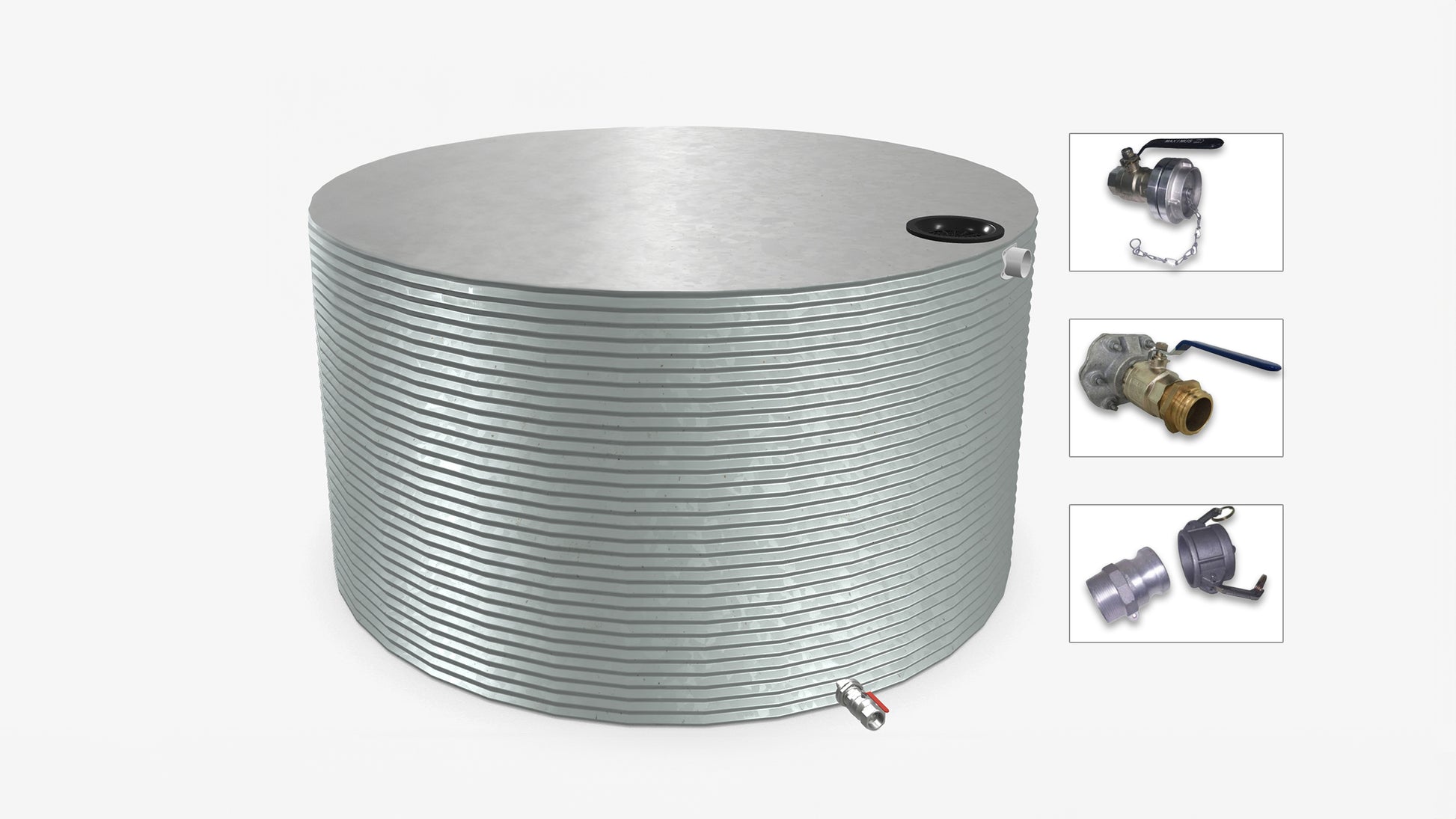 18000 Litre Round Fire Water Tank Product Image