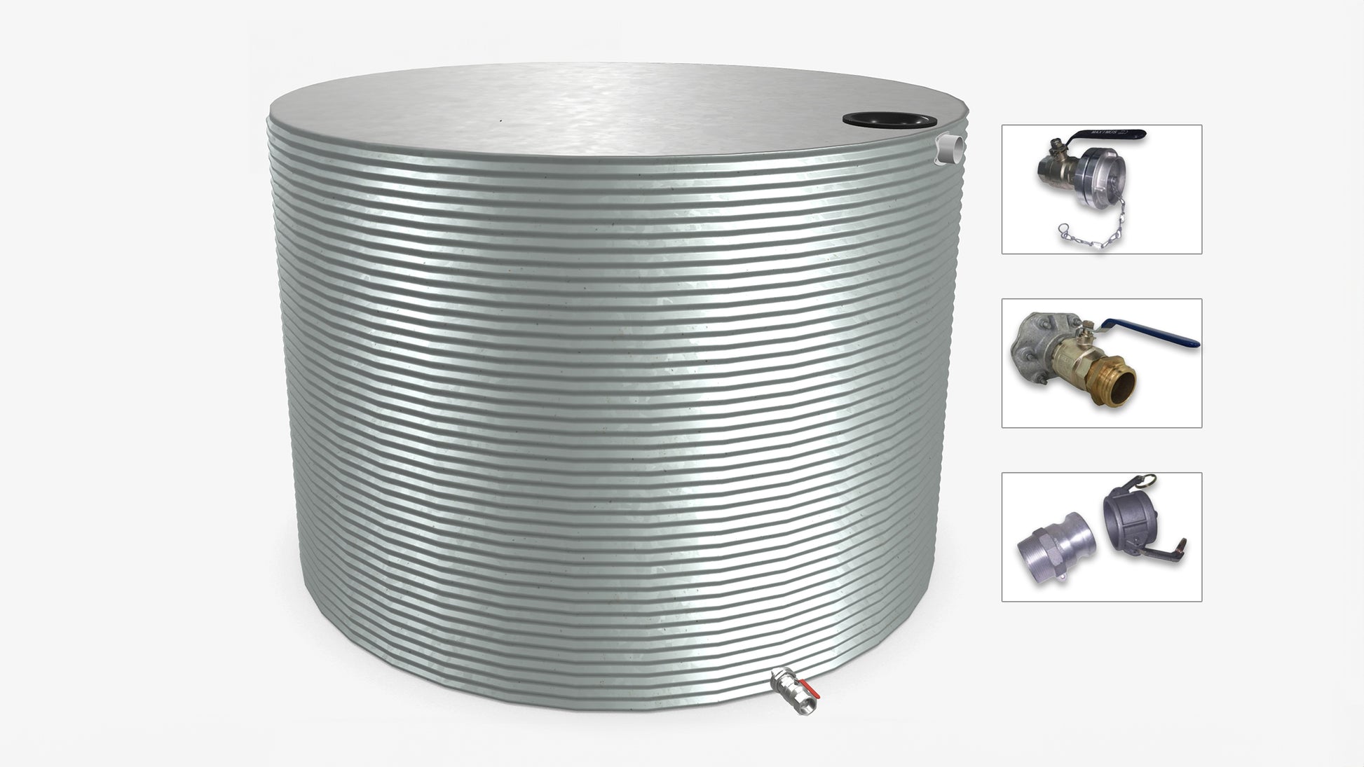 20000 Litre Round Fire Water Tank Product Image