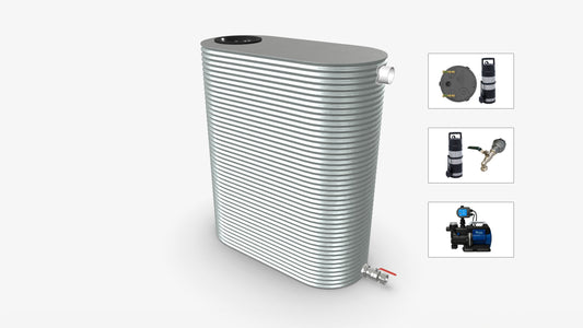 2000 Litre Slimline Water Tank With Pump Bundle Product Image