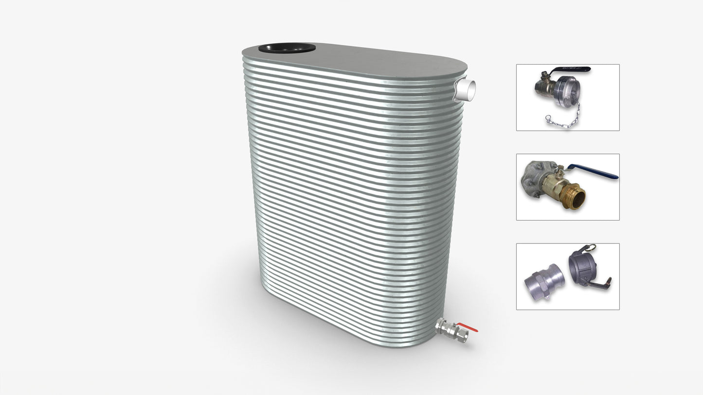 2000 Litre Slimline Fire Water Tank Product Image