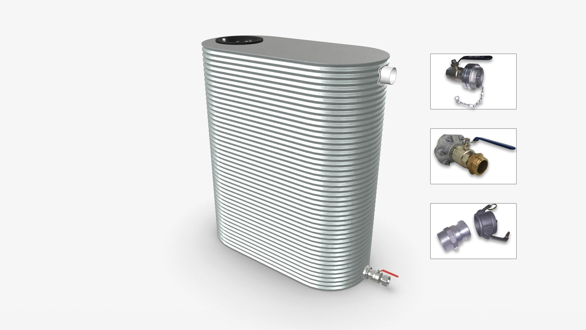 2000 Litre Slimline Fire Water Tank Product Image