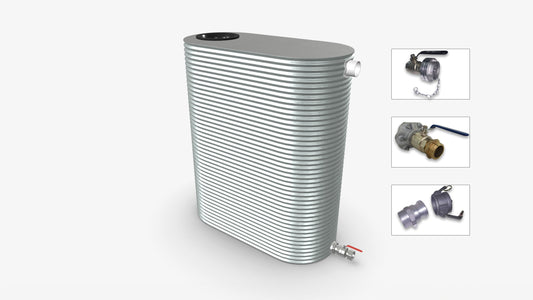 2000 Litre Slimline Fire Water Tank Product Image