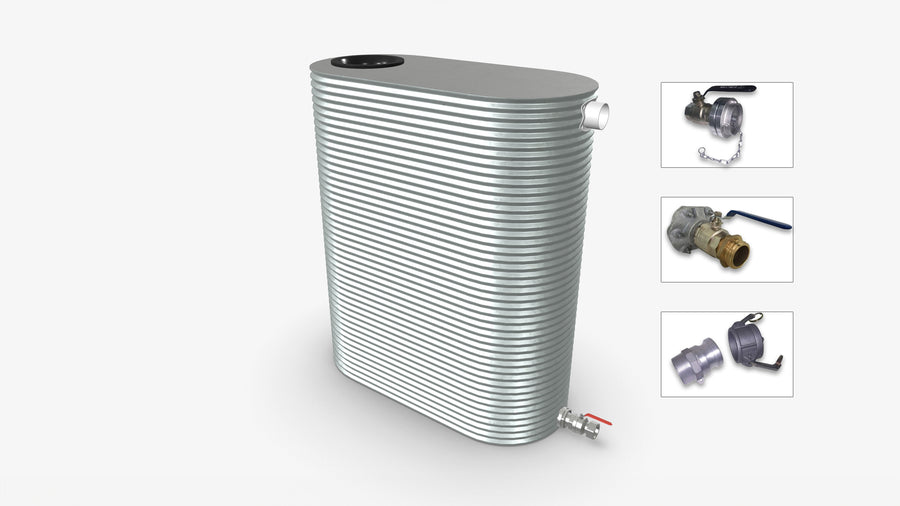 2000 Litre Slimline Fire Water Tank Product Image