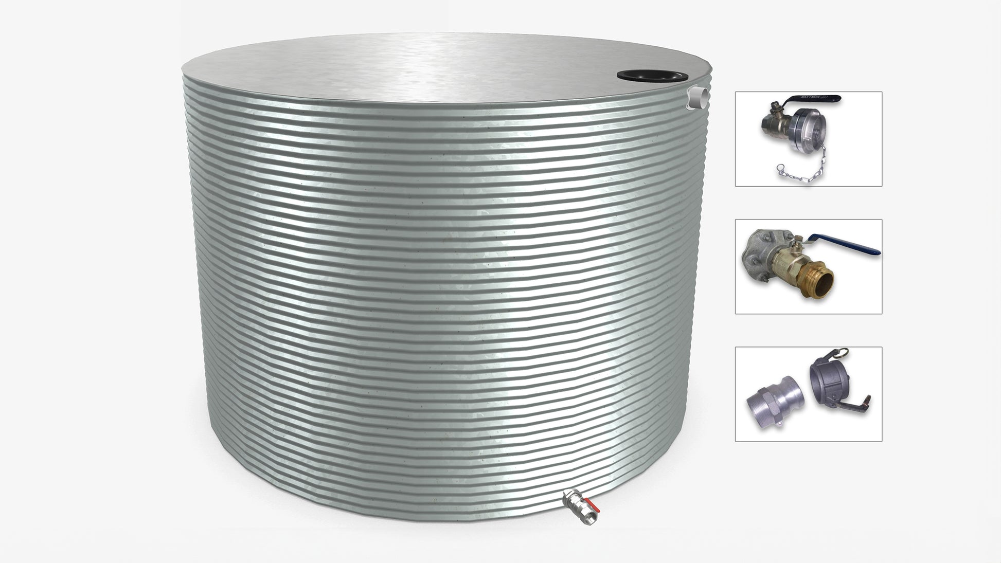 22900 Litre Round Fire Water Tank Product Image