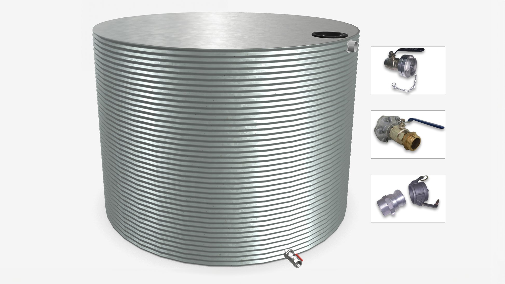 25000 Litre Round Fire Water Tank Product Image