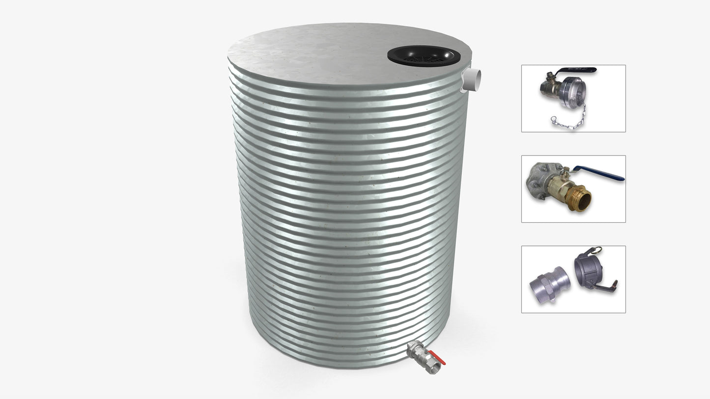 3000 Litre Round Fire Water Tank Product Image