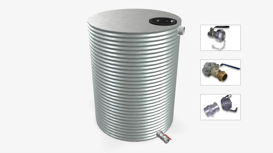 3000 Litre Round Fire Water Tank Product Image