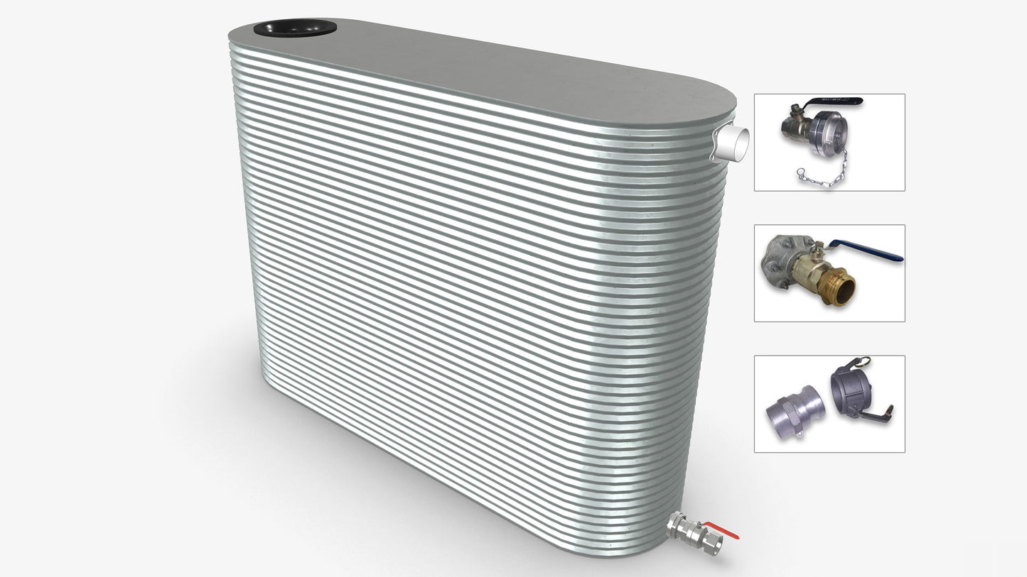 3000 Litre Slimline Fire Water Tank Product Image