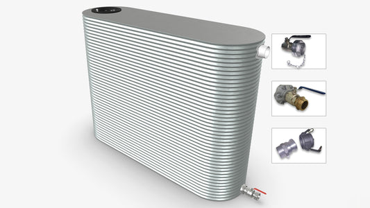 3000 Litre Slimline Fire Water Tank Product Image