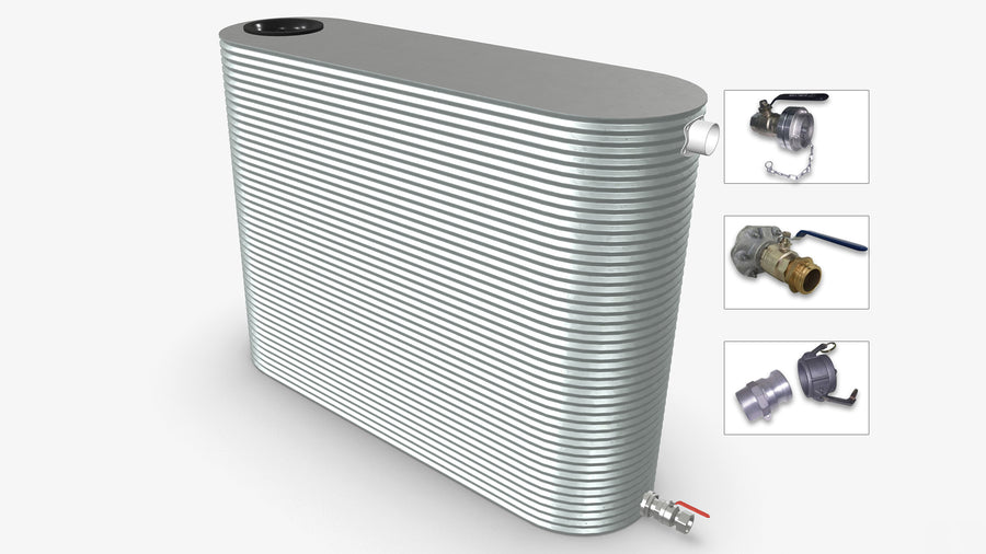 3000 Litre Slimline Fire Water Tank Product Image