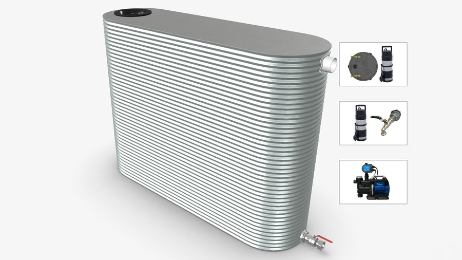 3000 Litre Slimline Water Tank With Pump Bundle Product Image