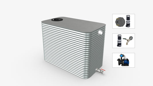 3000 Litre Squat Modline Water Tank With Pump Bundle Product Image