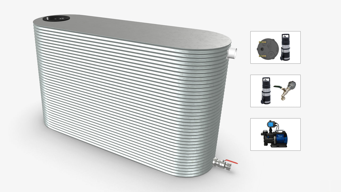 3300 Litre Slimline Water Tank With Pump Bundle Product Image