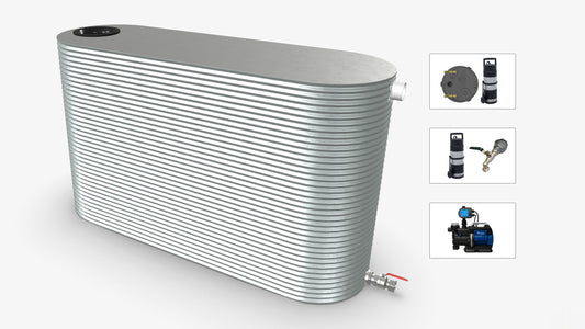 3300 Litre Slimline Water Tank With Pump Bundle Product Image