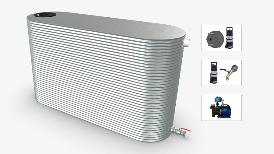 3300 Litre Slimline Water Tank With Pump Bundle Product Image