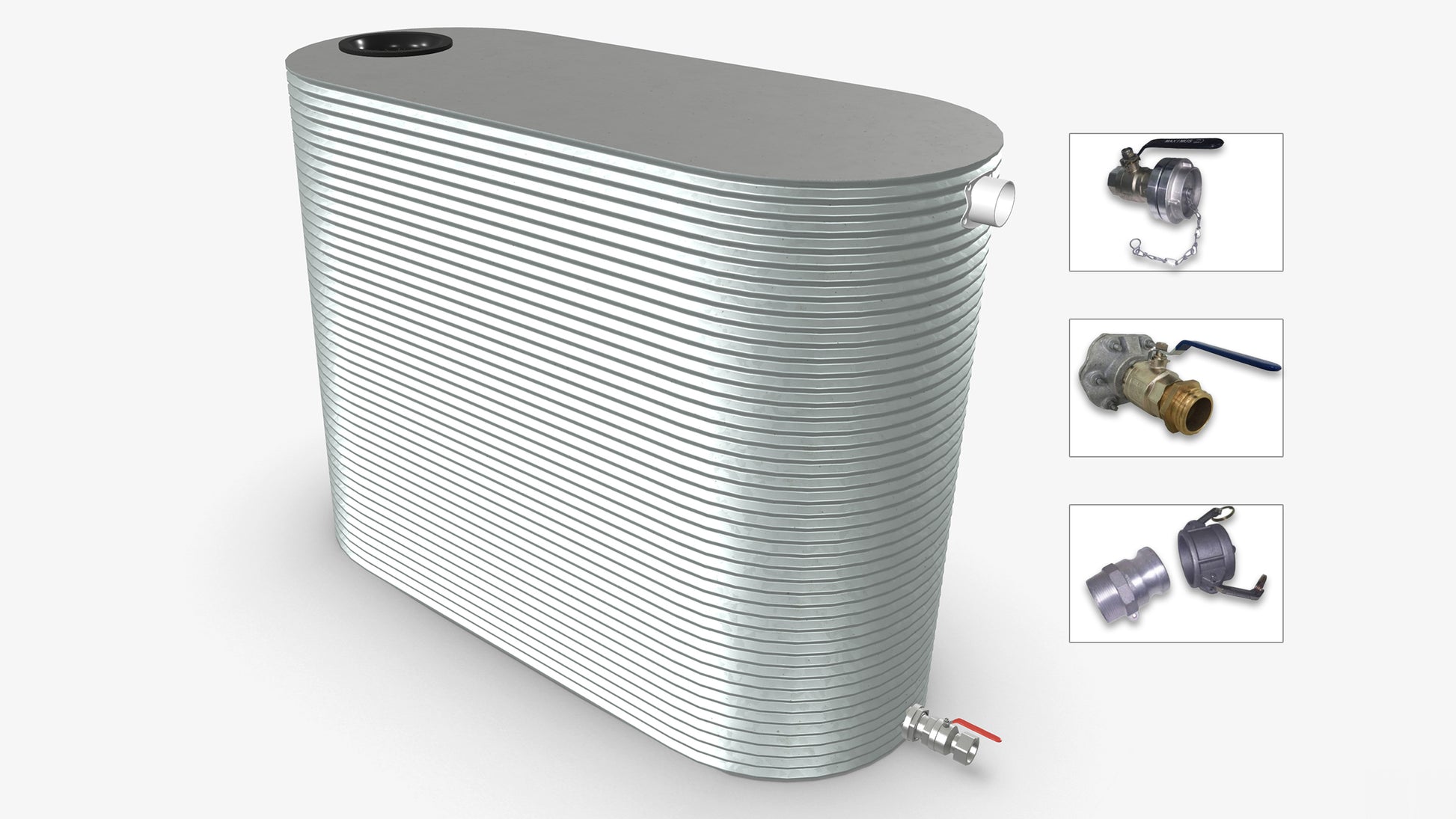 4000 Litre Slimline Fire Water Tank Product Image