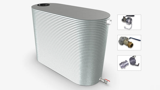 4000 Litre Slimline Fire Water Tank Product Image