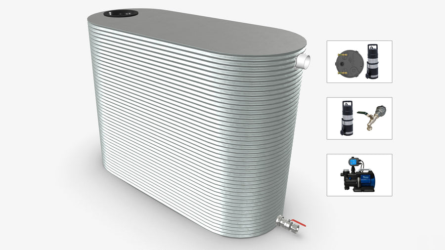 4000 Litre Slimline Water Tank With Pump Bundle Product Image
