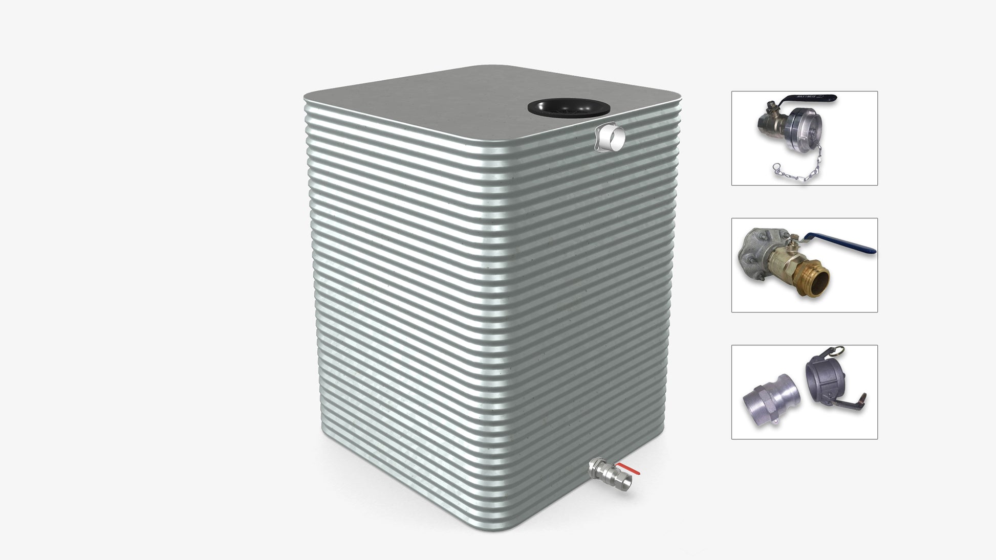 4000 Litre Square Fire Water Tank Product Image