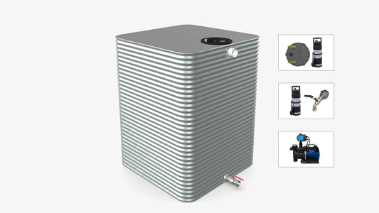4000 Litre Square Water Tank With Pump Bundle Product Image