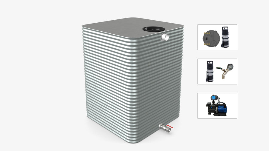 4000 Litre Square Water Tank With Pump Bundle Product Image
