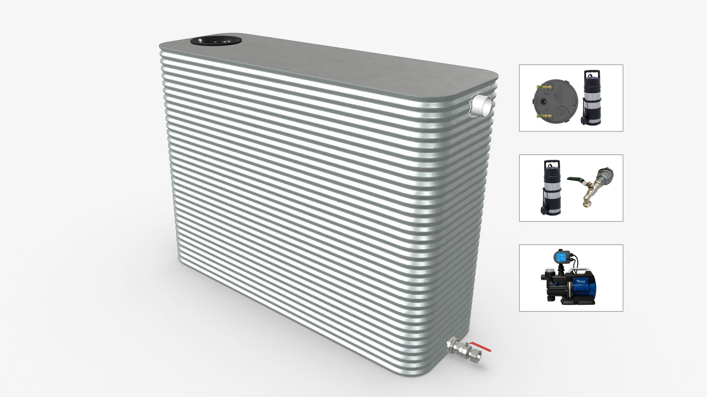 4000 Litre Skinny Modline Water Tank With Pump Bundle Product Image