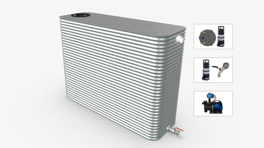 4000 Litre Skinny Modline Water Tank With Pump Bundle Product Image