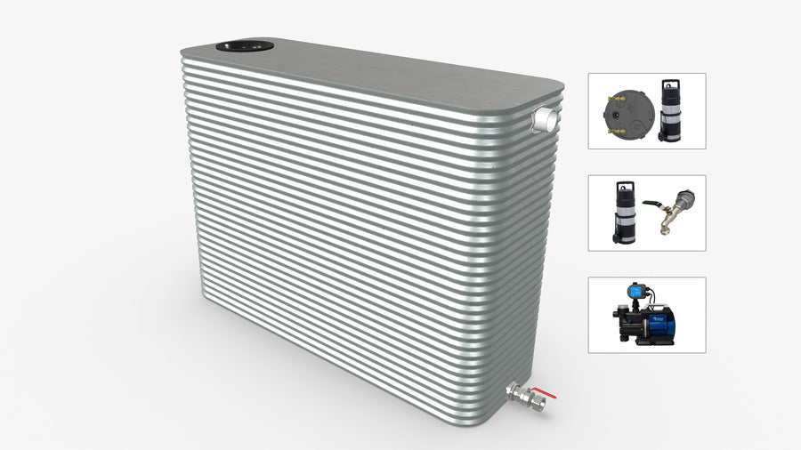 4000 Litre Skinny Modline Water Tank With Pump Bundle Product Image
