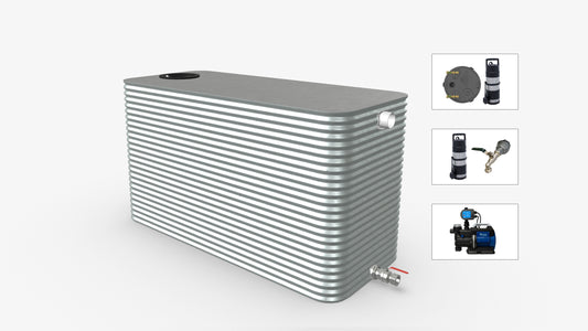 4000 Litre Squat Modline Water Tank With Pump Bundle Product Image