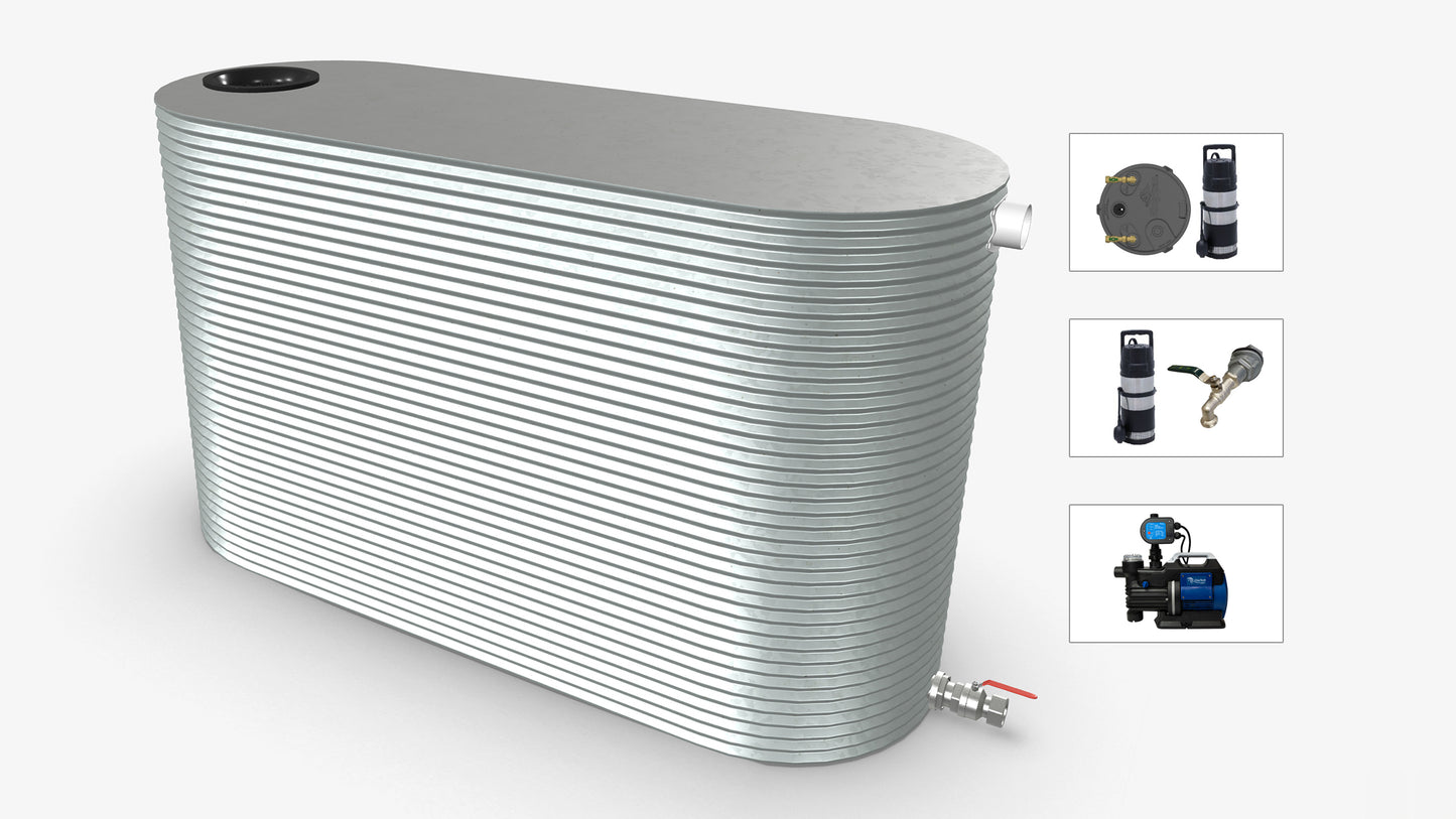 4500 Litre Slimline Water Tank With Pump Bundle Product Image
