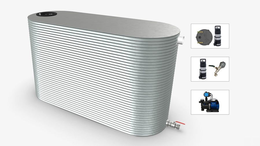 4500 Litre Slimline Water Tank With Pump Bundle Product Image