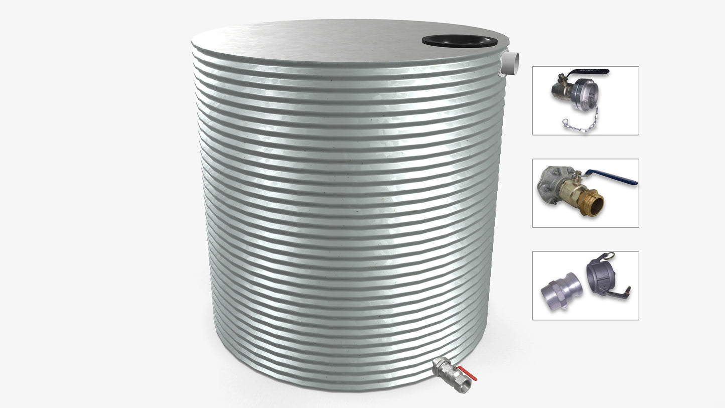 5000 Litre Round Fire Water Tank Product Image