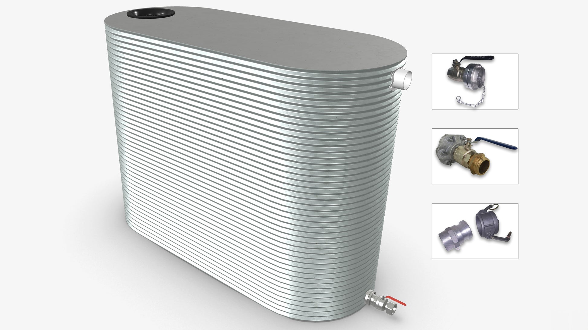 5000 Litre Slimline Fire Water Tank Product Image