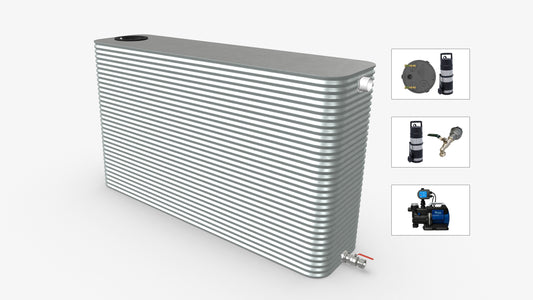5000 Litre Skinny Modline Water Tank With Pump Bundle Product Image