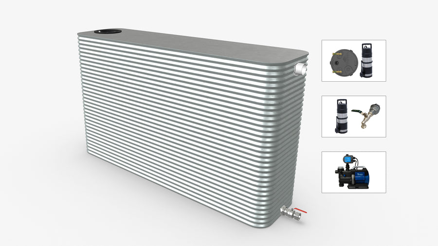5000 Litre Skinny Modline Water Tank With Pump Bundle Product Image