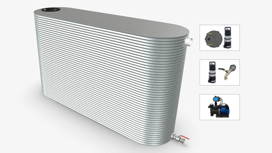 5000 Litre Skinny Slimline Water Tank With Pump Bundle Product Image