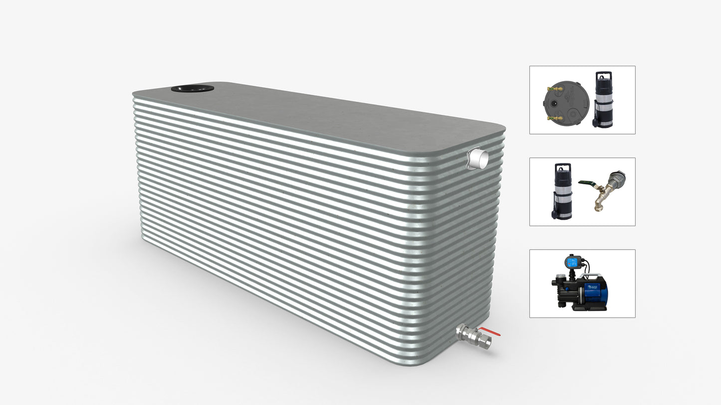 5000 Litre Squat Modline Water Tank With Pump Bundle Product Image